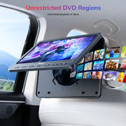 10.1" Portable DVD Players for Car with HDMI Input, Built-in Rechargeable Battery, Car DVD Players Support USB/TF Card, Last Memory, Play Same/Different Movies