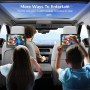 10.1" Dual Car DVD Players with HDMI Input, Headphones, Mounting Brackets, DVD Player for Car Support USB/SD Card, AV in/Out, Last Memory, Play A Same or Two Movies(2 Players)