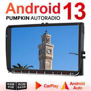 Pumpkin 9" VW Car Radio Android 13 Infotainment System Car Stereo Head Unit for VW, Seat, Skoda