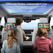 10.1" Dual Car DVD Players with HDMI Input, Headphones, Mounting Brackets, DVD Player for Car Support USB/SD Card, AV in/Out, Last Memory, Play A Same or Two Movies(2 Players)