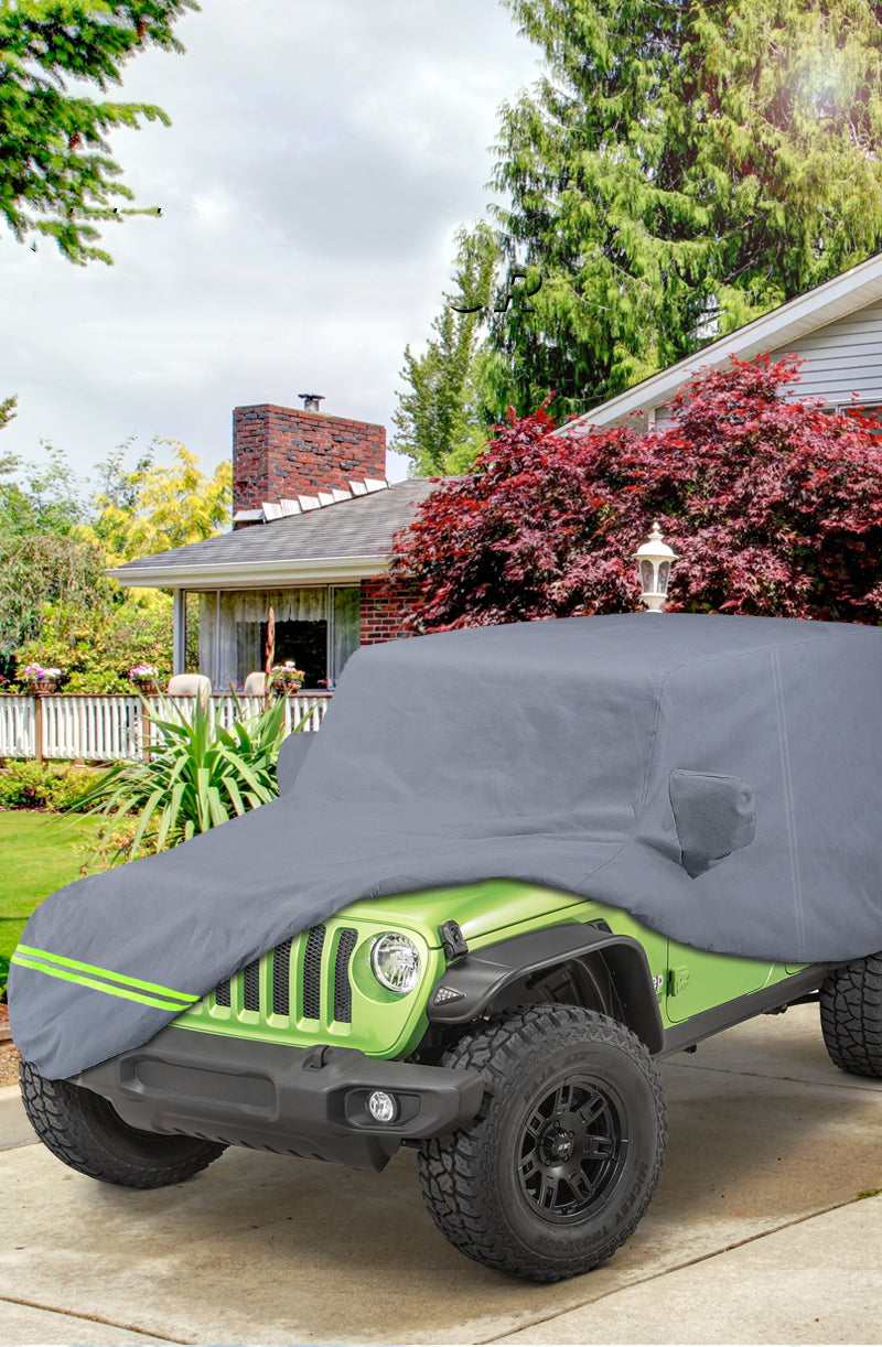 Outdoor Car Covers Oxford Cloth Full for door Jeep Wrangler – Pumpkin